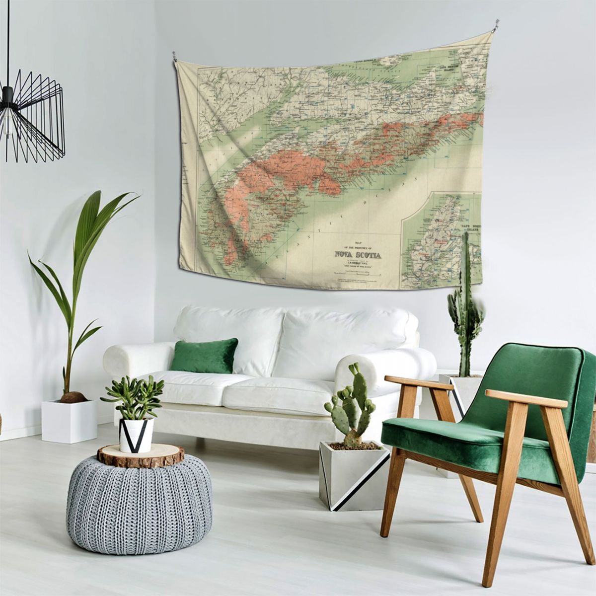 Vintage Geological Map of Nova - Nova Decor & Lighting Julestjerne 评论和价格