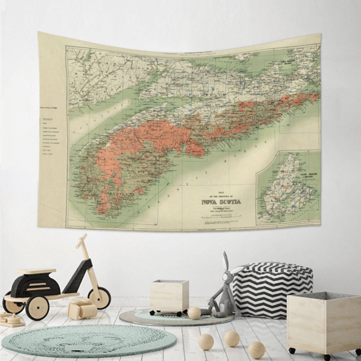 Vintage Geological Map of Nova - Nova Decor & Lighting Julestjerne 评论和价格