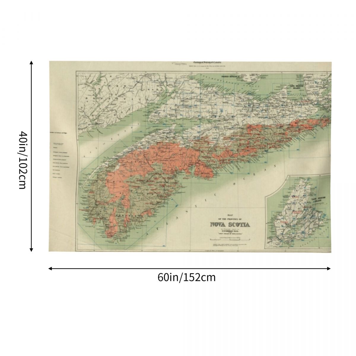 Vintage Geological Map of Nova - Nova Decor & Lighting Julestjerne 评论和价格
