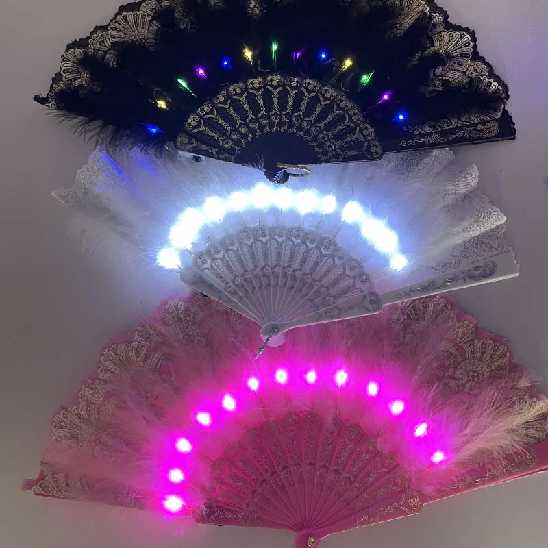 Light Up Glow Flower Lace Feat - Decor Lighting Fans 评论和价格