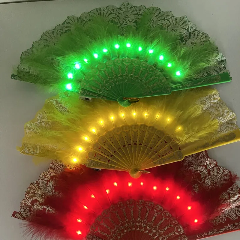 Light Up Glow Flower Lace Feat - Decor Lighting Fans 评论和价格