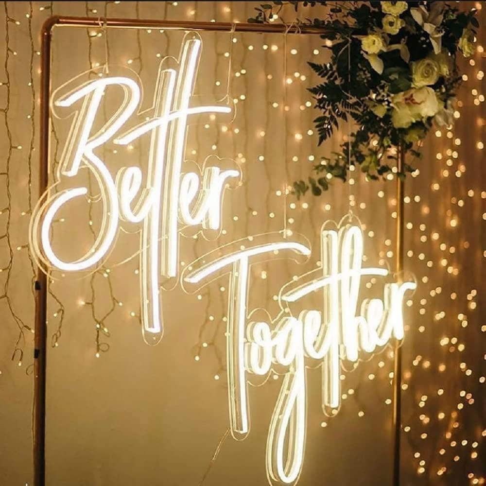 Better Together Neon Sign USB  - Lighting Decoration For Wedding 评论和价格