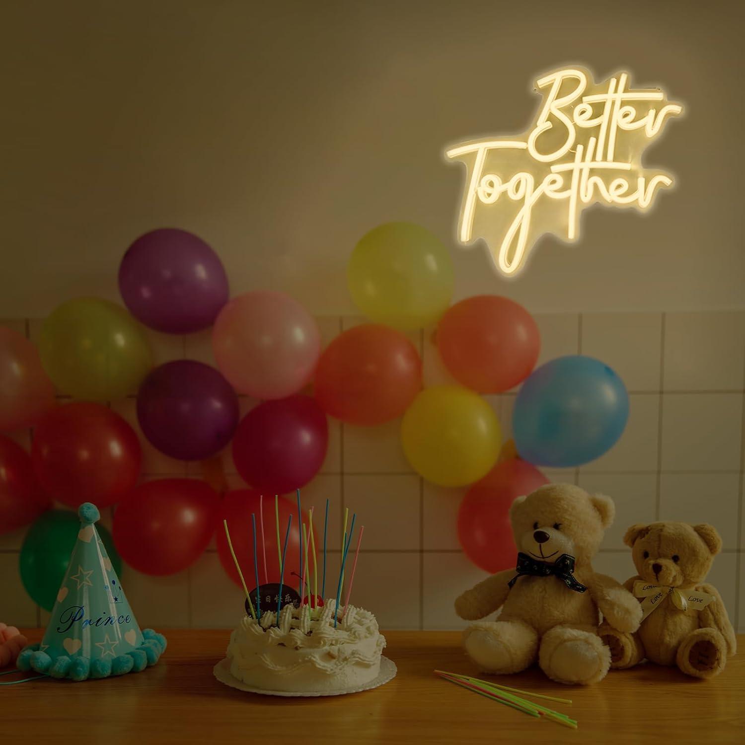 Better Together Neon Sign USB  - Lighting Decoration For Wedding 评论和价格