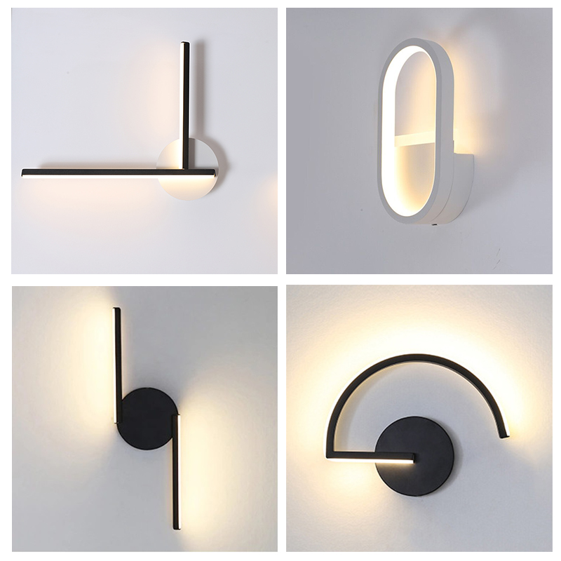 Modern Nordic LED Wall Lamp, M - Room Lighting Bedroom Decor 评论和价格