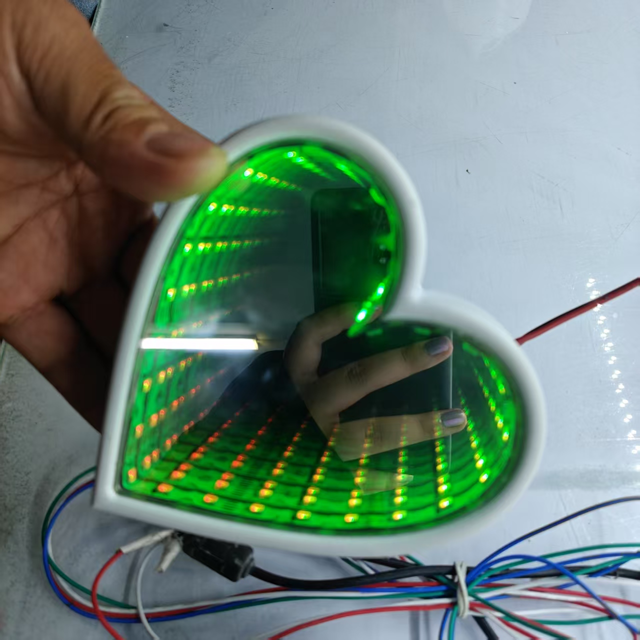 3D Multi-Color Infinity Mirror - Lighting Decor Company 评论和价格