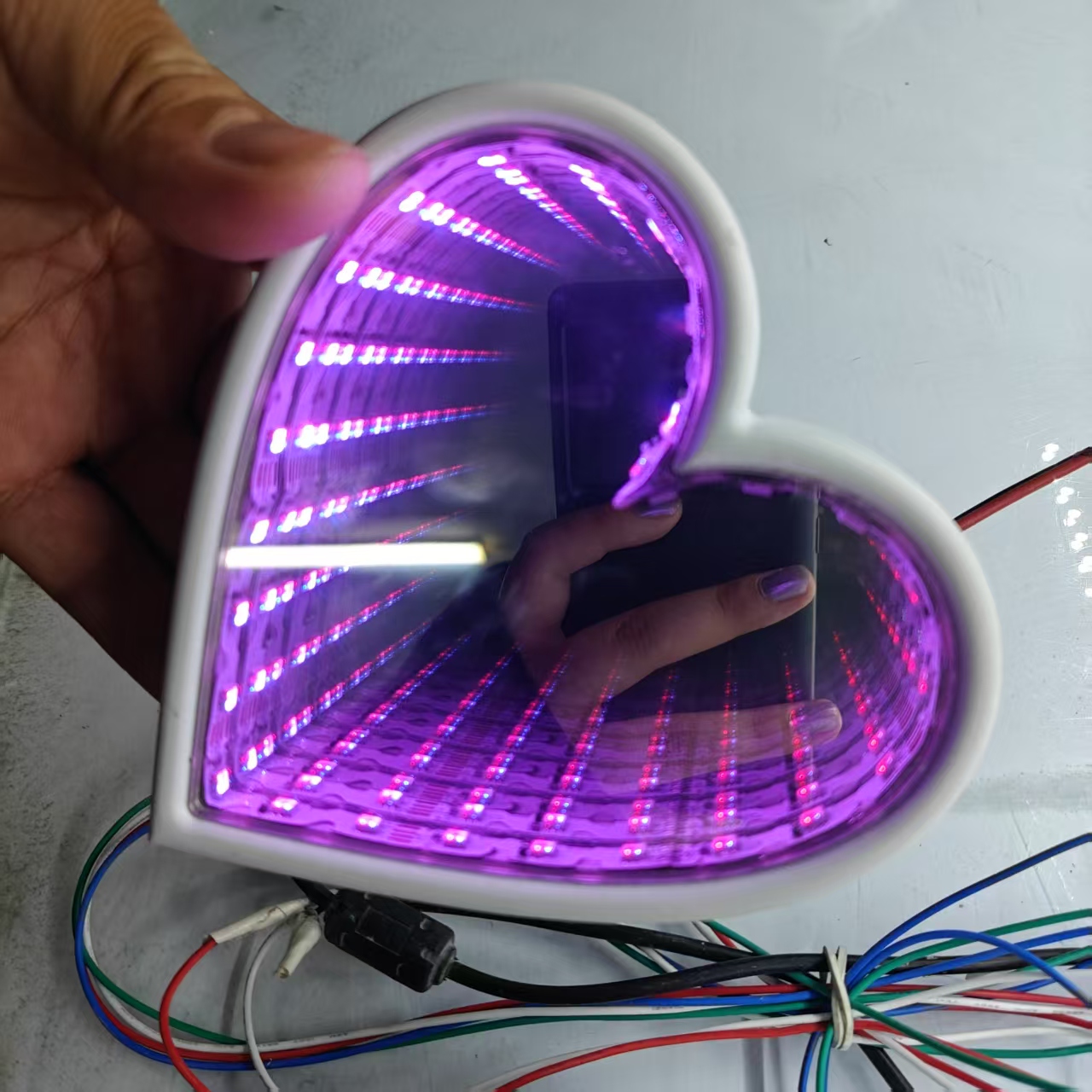 3D Multi-Color Infinity Mirror - Lighting Decor Company 评论和价格