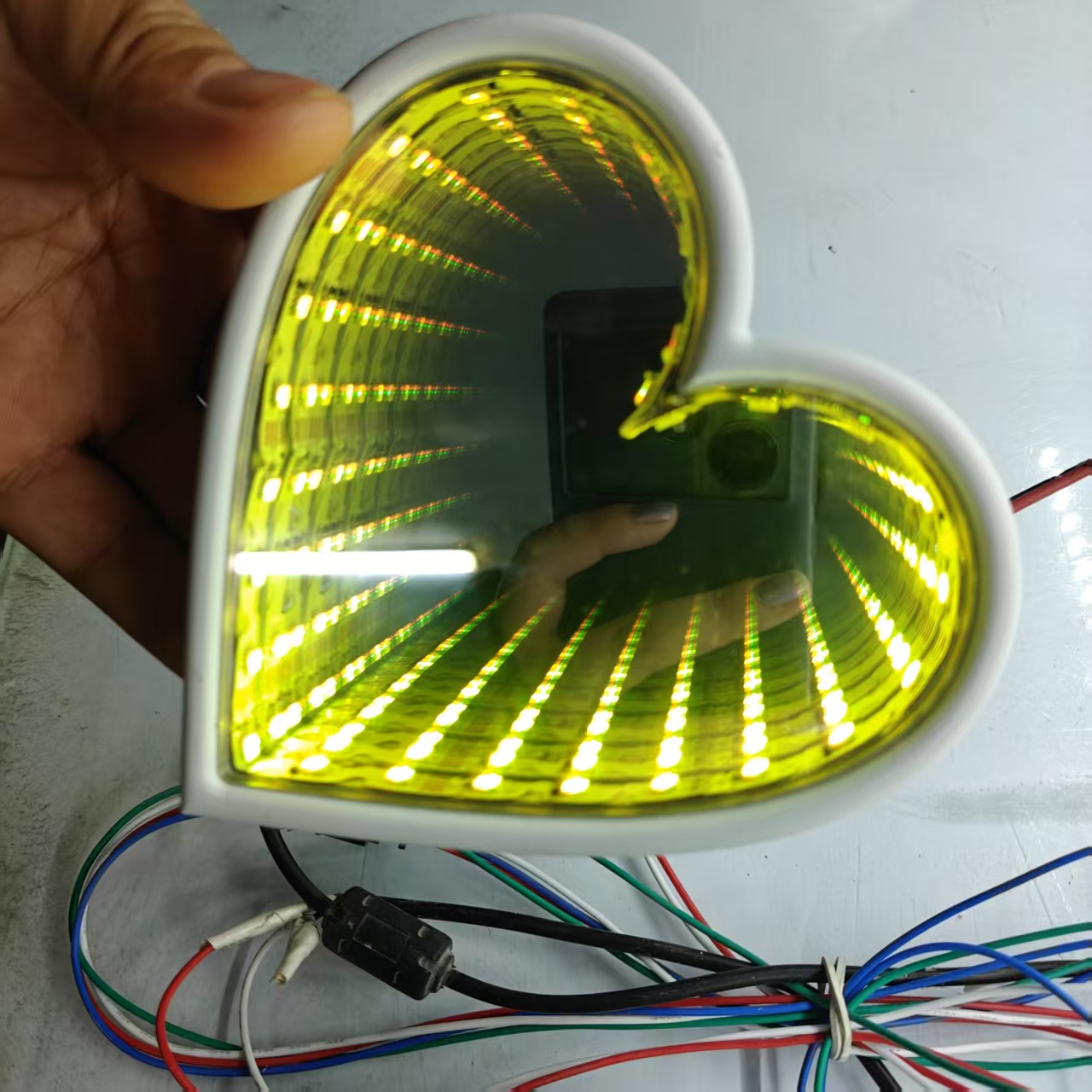 3D Multi-Color Infinity Mirror - Lighting Decor Company 评论和价格