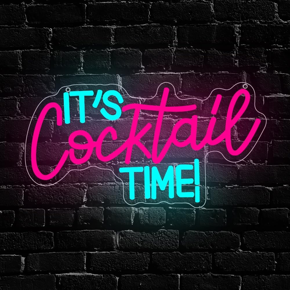 Cocktails Neon Sign USB Powere - Room Lighting Bedroom Decor 评论和价格
