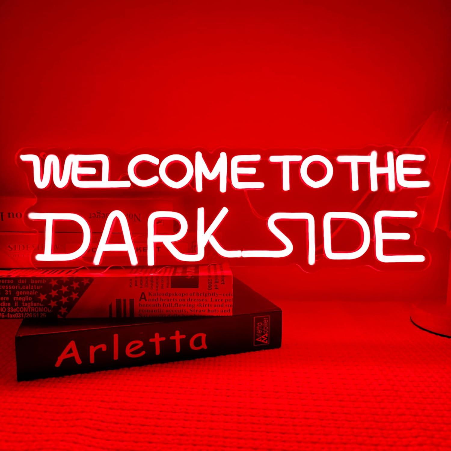Welcome to the Dark Side Neon  - Room Lighting Bedroom Decor 评论和价格