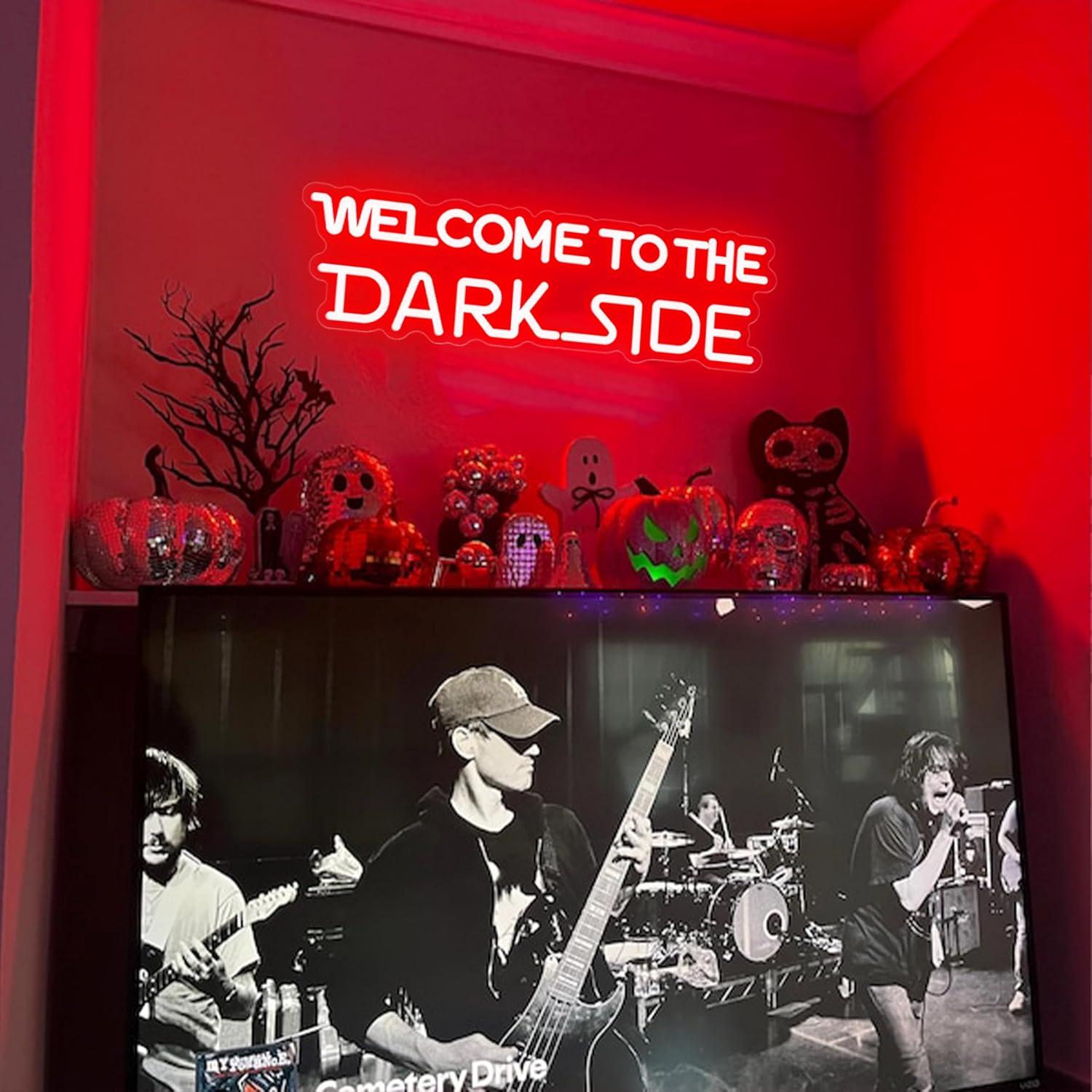 Welcome to the Dark Side Neon  - Room Lighting Bedroom Decor 评论和价格