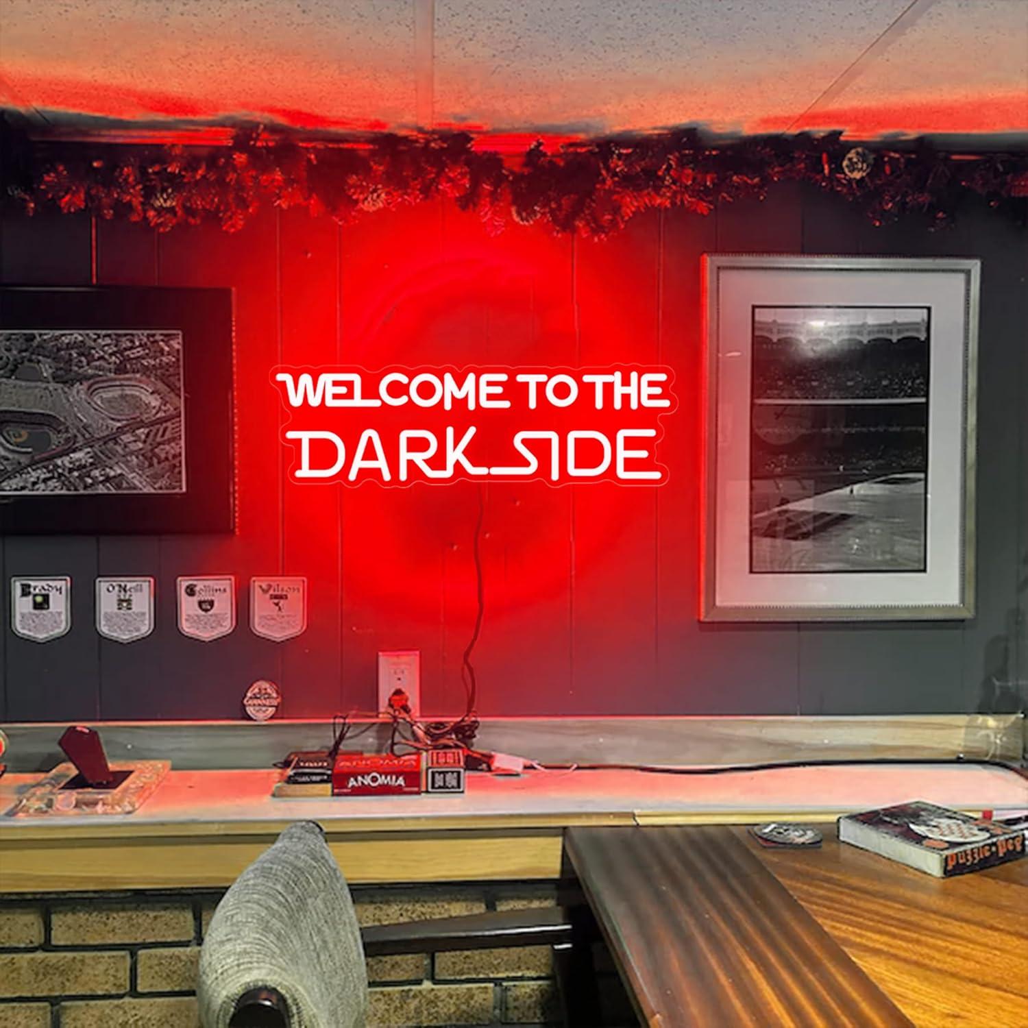 Welcome to the Dark Side Neon  - Room Lighting Bedroom Decor 评论和价格