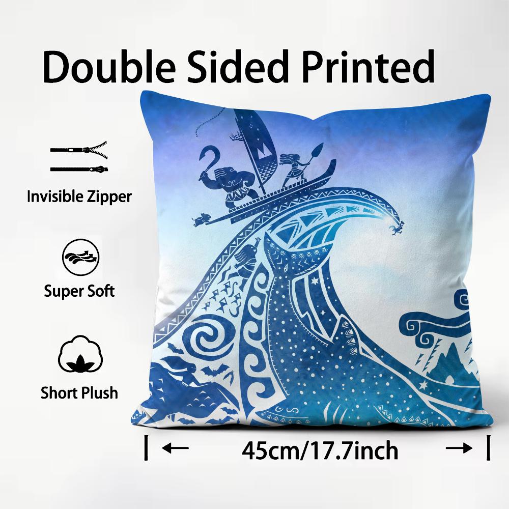 Light blue ocean ripple Cushio - Lighting Decor And Beyond 评论和价格