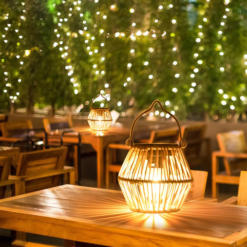 IP65 Waterproof Solar Rattan L - Garden Lighting Decor 评论和价格