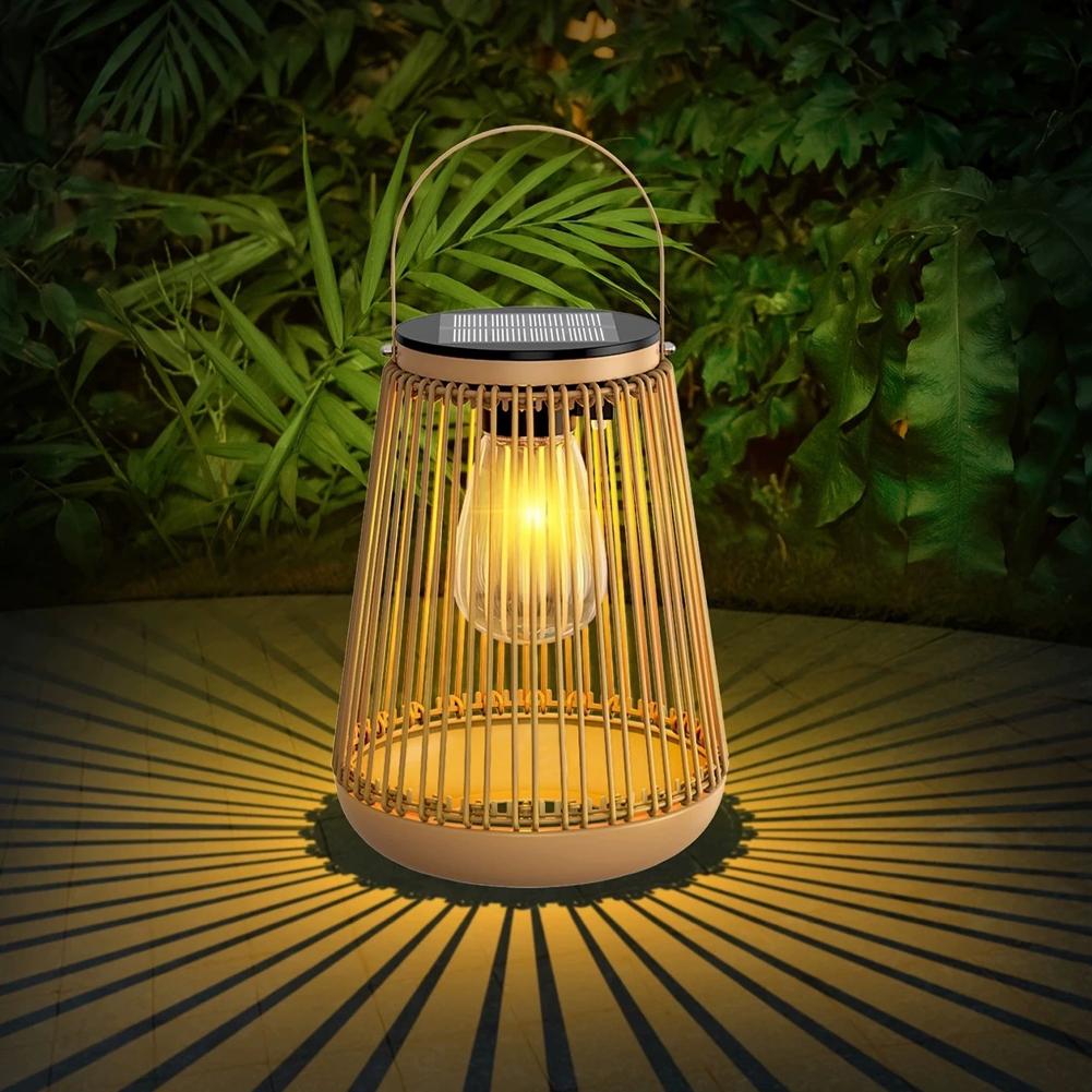 IP65 Waterproof Solar Rattan L - Garden Lighting Decor 评论和价格