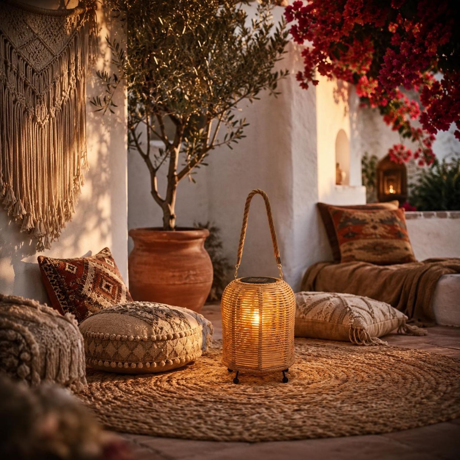 Handwoven Solar Lantern Warm L - Garden Lighting Decor 评论和价格