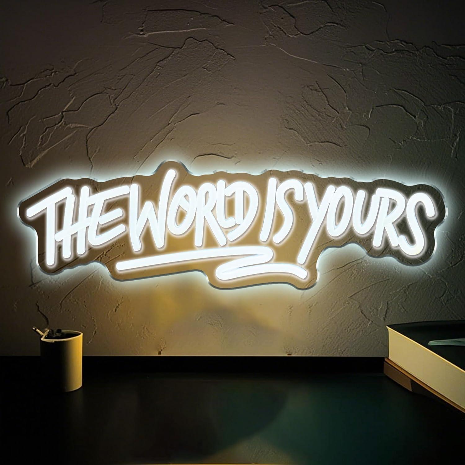 The World is Yours Neon Sign U - Lighting Decoration For Wedding 评论和价格