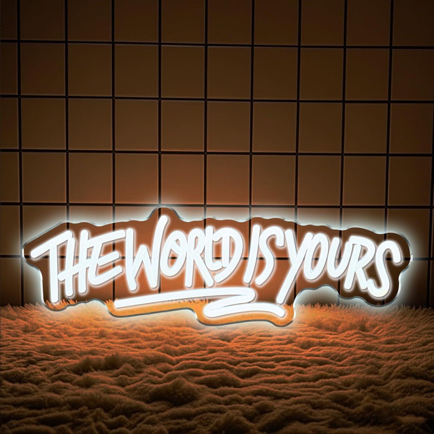 The World is Yours Neon Sign U - Lighting Decoration For Wedding 评论和价格