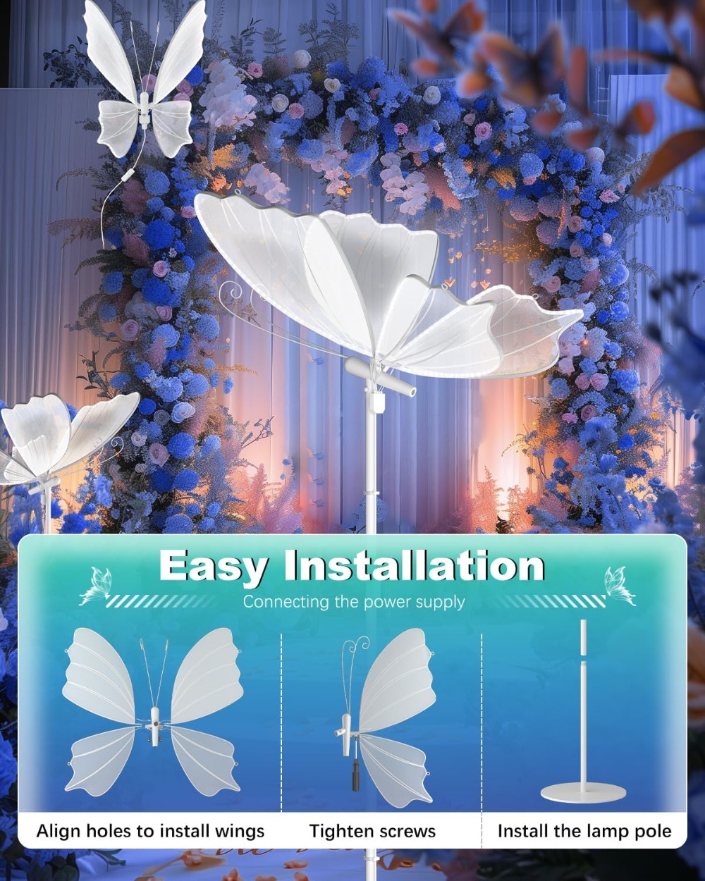 6000K LED Butterfly Floor Lamp - Decor Lighting Floor Lamps 评论和价格