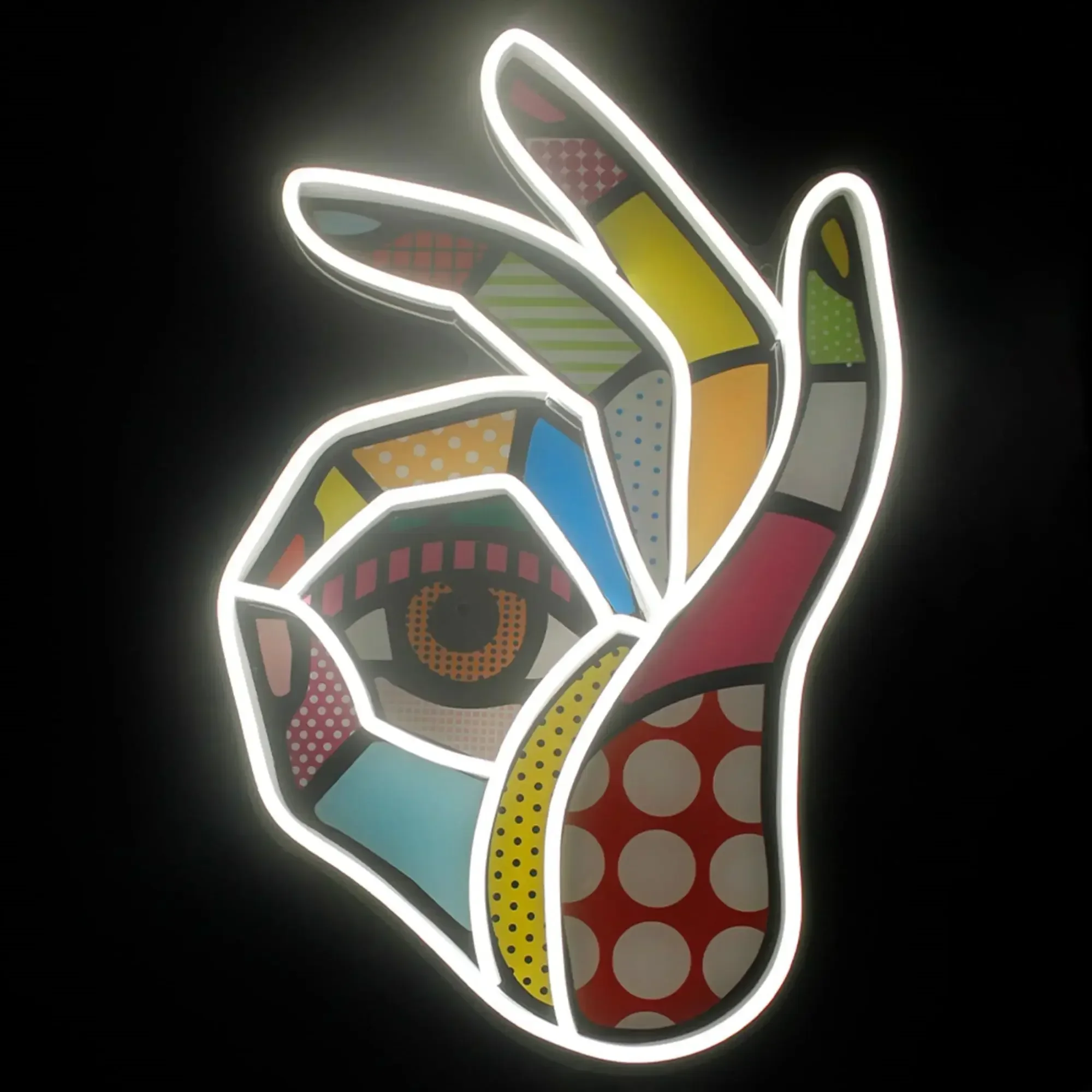 Okay Neon Sign Printed OK LED  - Ok Lighting Decor 评论和价格