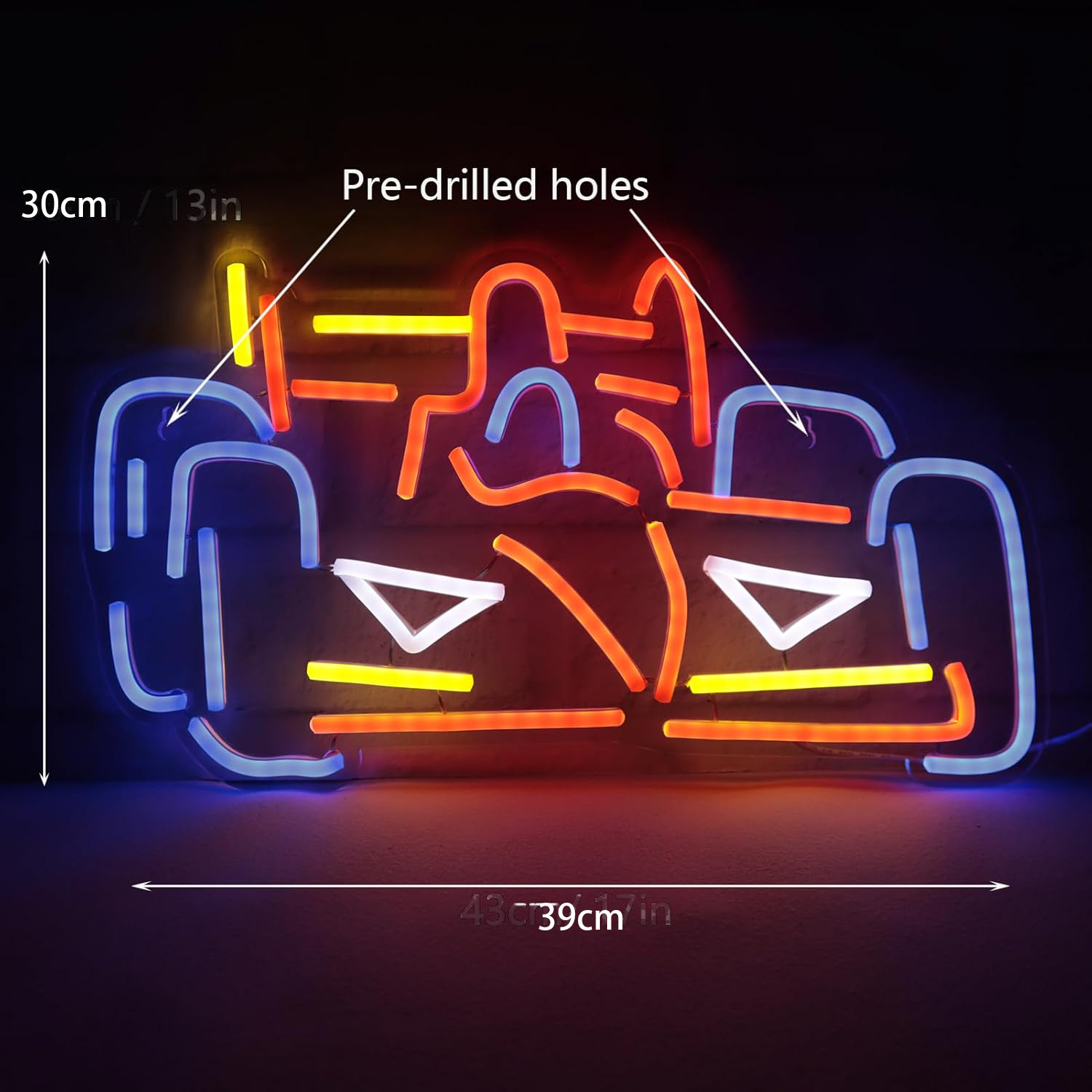 Formula Cars Neon Signs Go Kar - Decor Kart Lighting 评论和价格