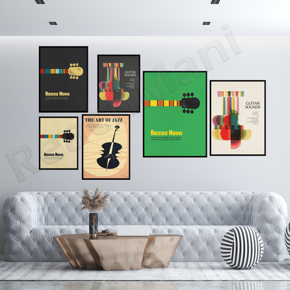 Bossa Nova Poster, Jazz Print, - Nova Decor & Lighting Julestjerne 评论和价格