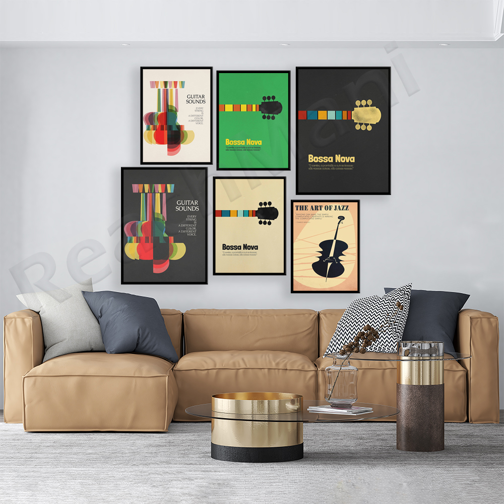 Bossa Nova Poster, Jazz Print, - Nova Decor & Lighting Julestjerne 评论和价格