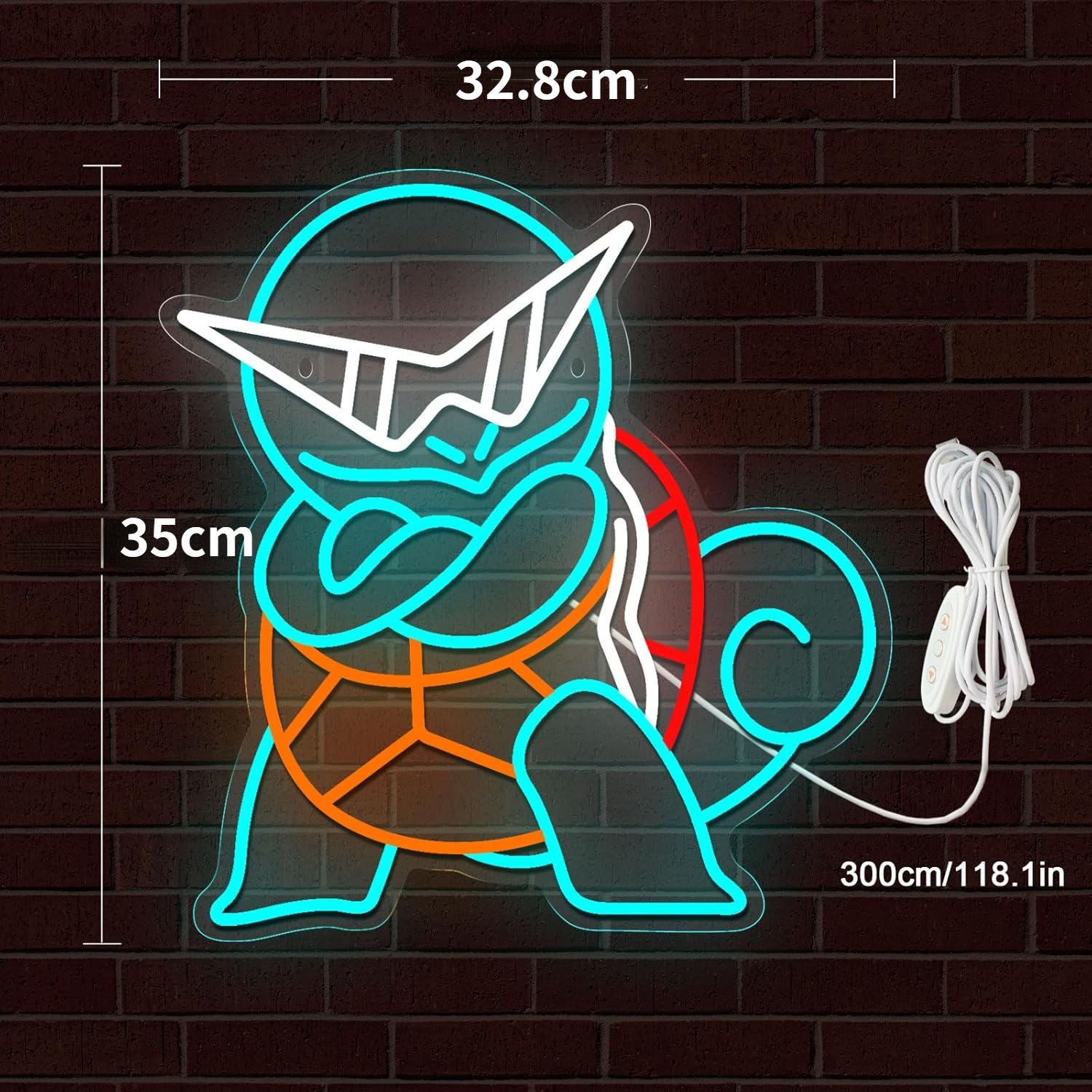 Pokemon Squirtle Neon Sign LED - Decor Lighting Fans 评论和价格