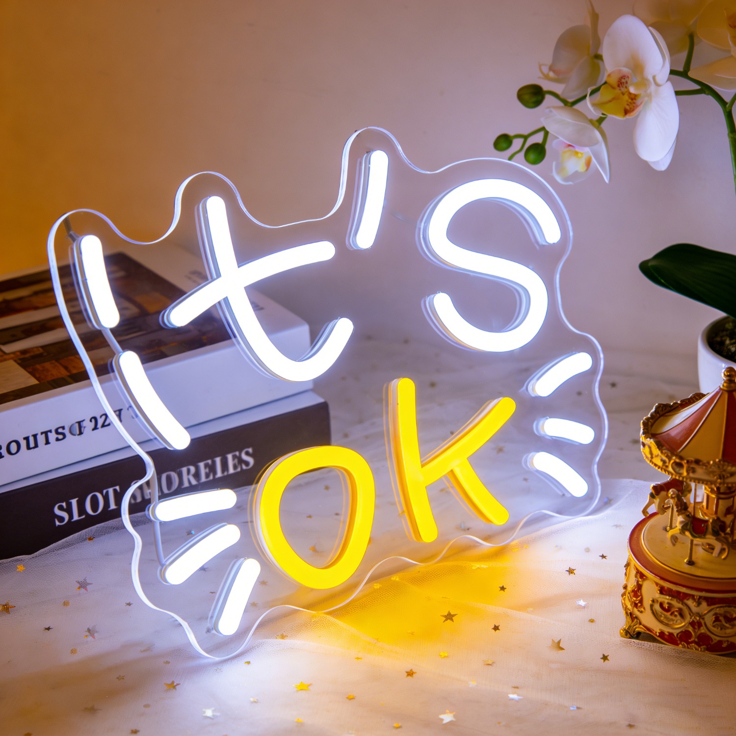 IT S OK Neon Sign for Bedroom  - Ok Lighting Decor 评论和价格