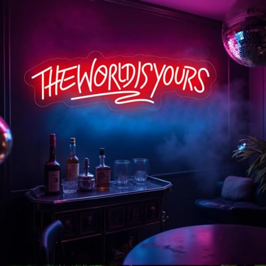 The World Is Yours Neon Sign f - Lighting Decoration For Wedding 评论和价格