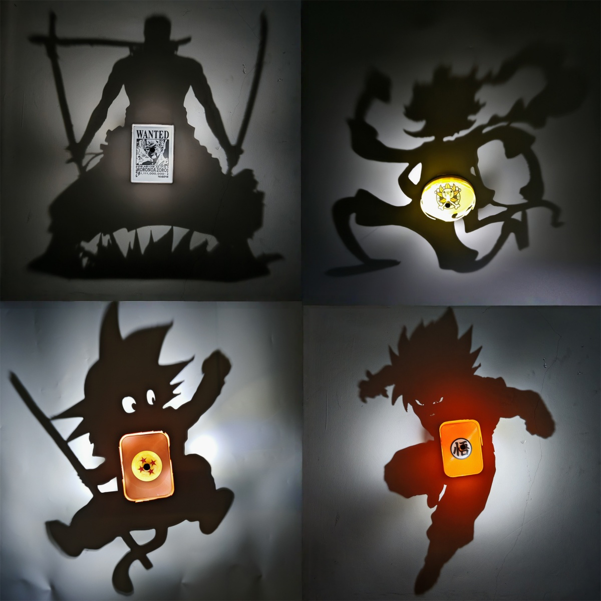 One Piece Luffy Zoro Shadow Li - Decor Lighting Fans 评论和价格