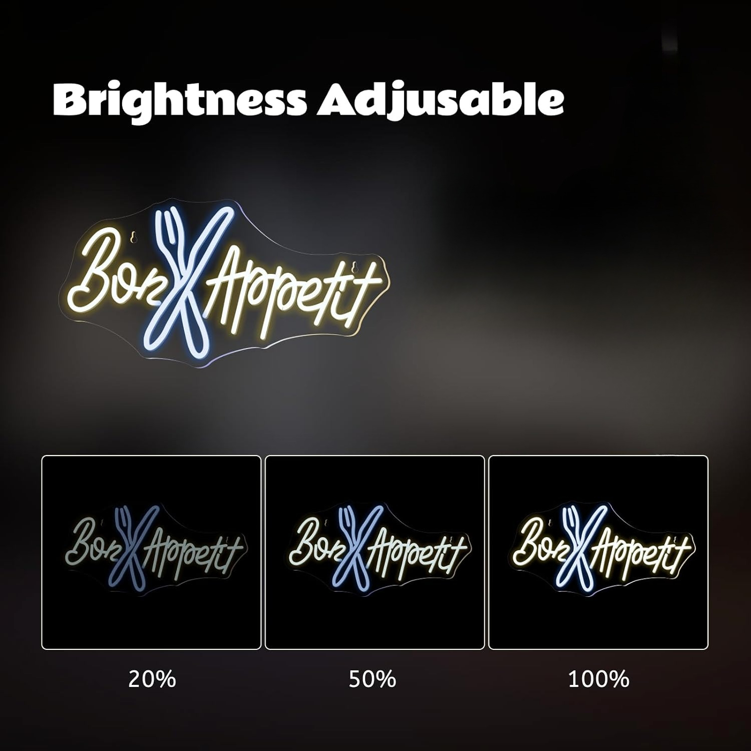 Bon Appétit Neon Sign Good App - Lighting Decoration Ideas For Home 评论和价格