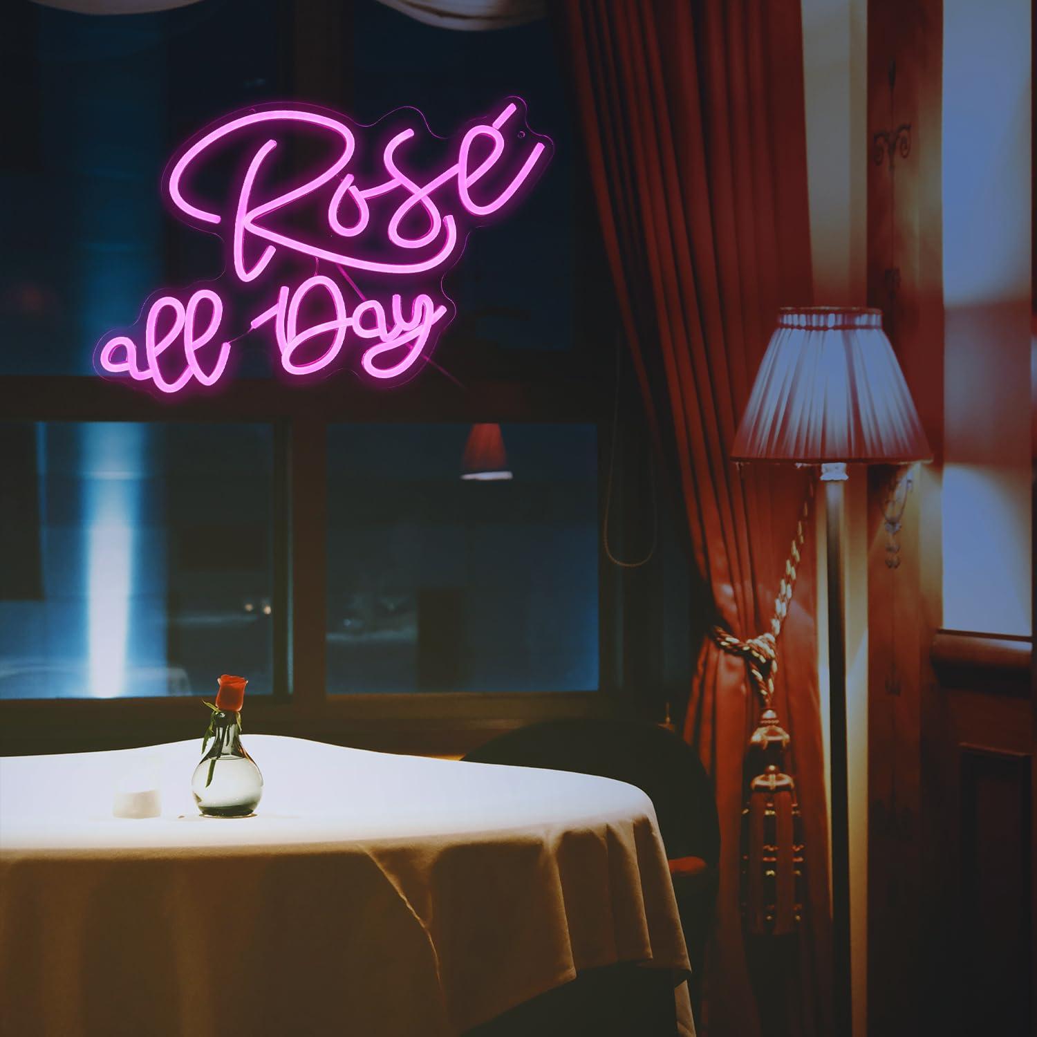 Rose All Day Neon Sign Dimmabl - Lighting Decoration For Wedding 评论和价格