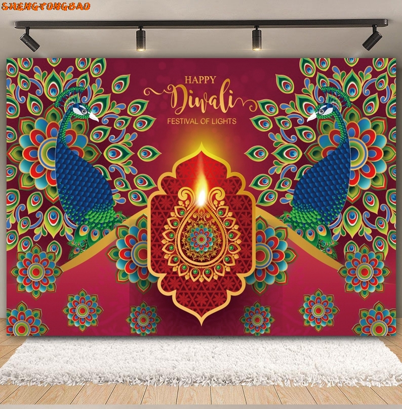 Happy Diwali Backdrop for Phot - Decor Lighting India 评论和价格