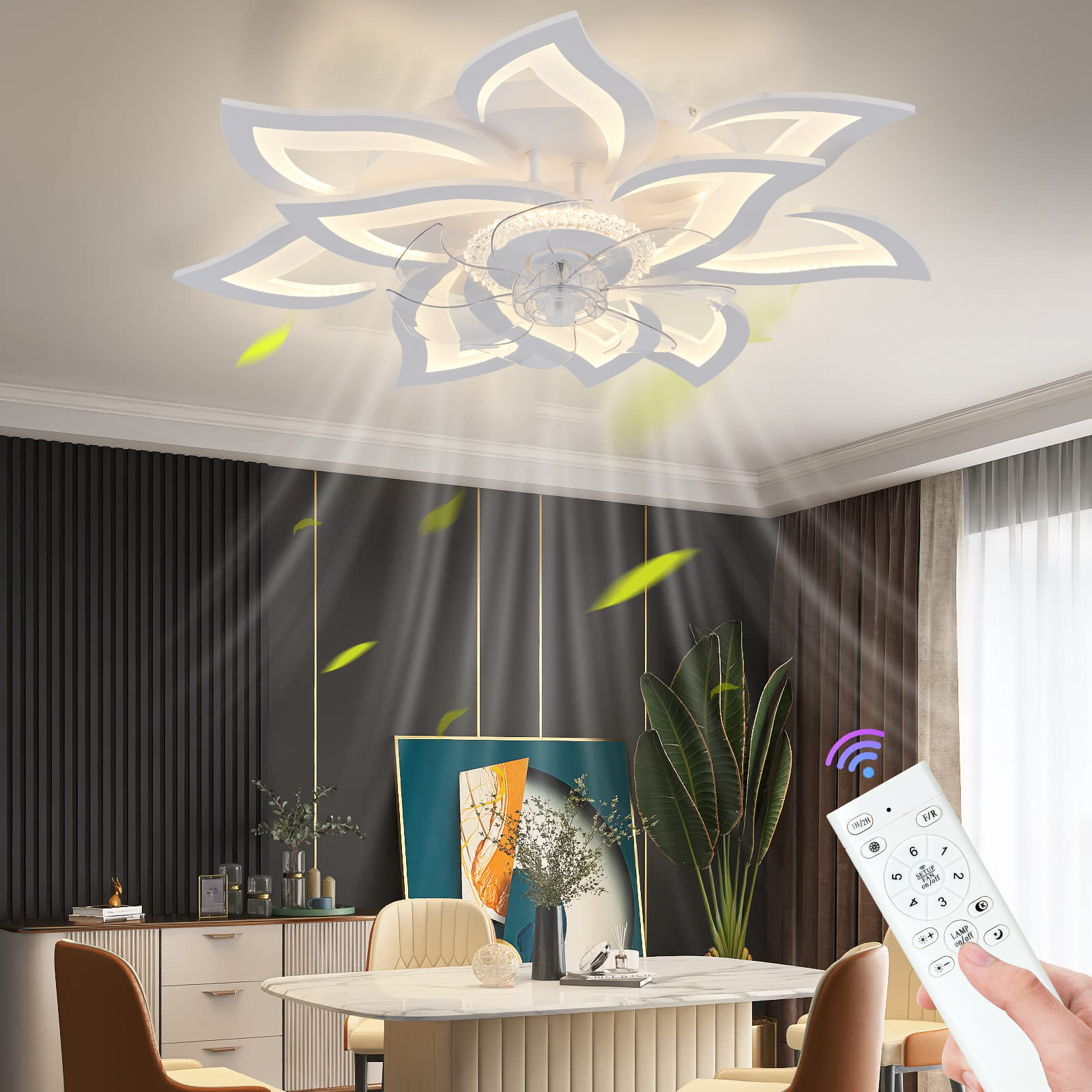 Nordic Flush Mount Ceiling Fan - Decor Lighting Fans 评论和价格