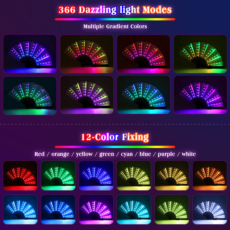 Halloween LED Folding Fan Rech - Decor Lighting Fans 评论和价格