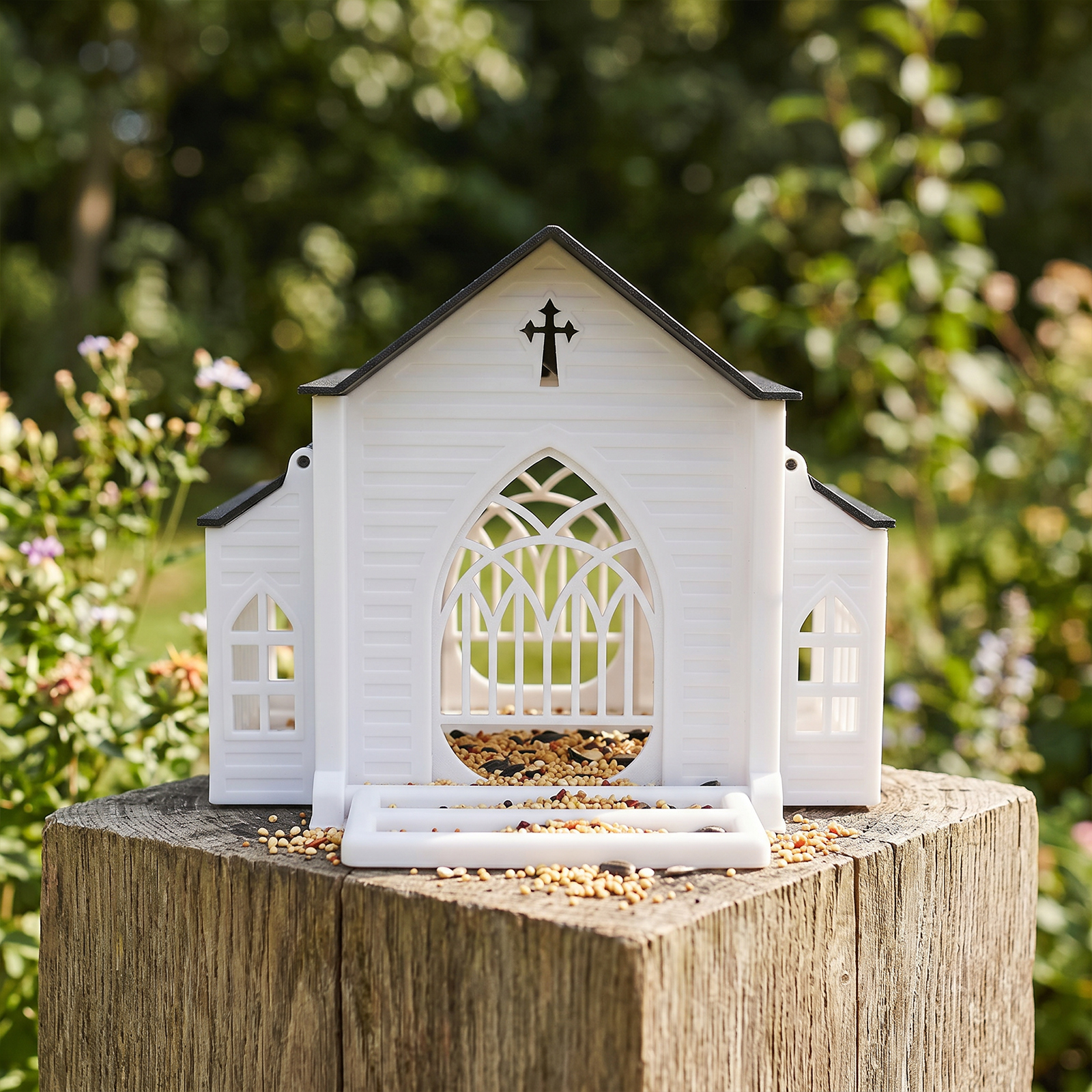 Hanging Wild Bird Feeder with  - Garden Lighting Decor 评论和价格