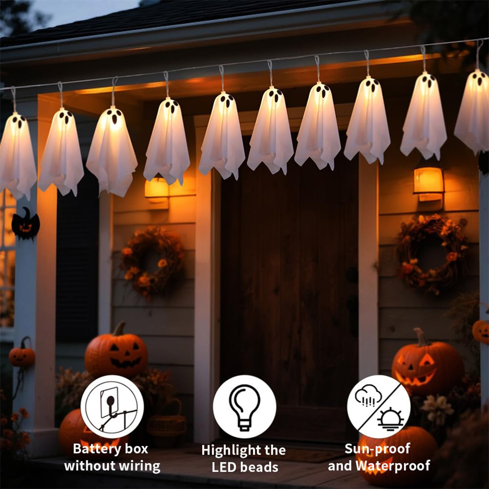 Haunted House Decor Halloween  - Lighting Decor For House 评论和价格