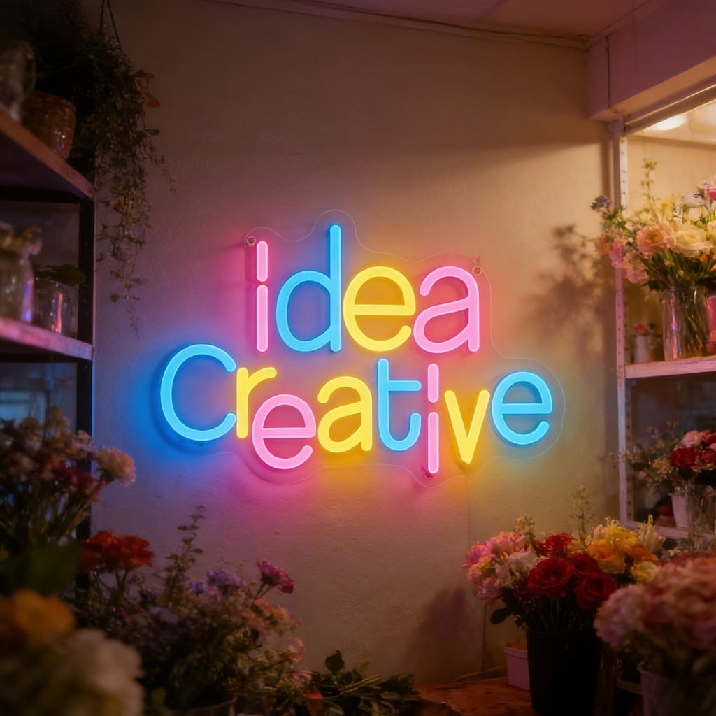 Creative Idea LED Neon Sign Gr - Lighting Decoration Ideas For Home 评论和价格