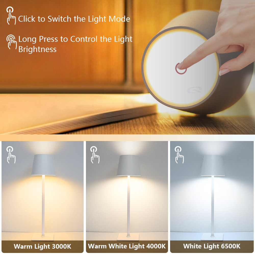 LED Rechargeable Desk Light Wi - Room Lighting Bedroom Decor 评论和价格