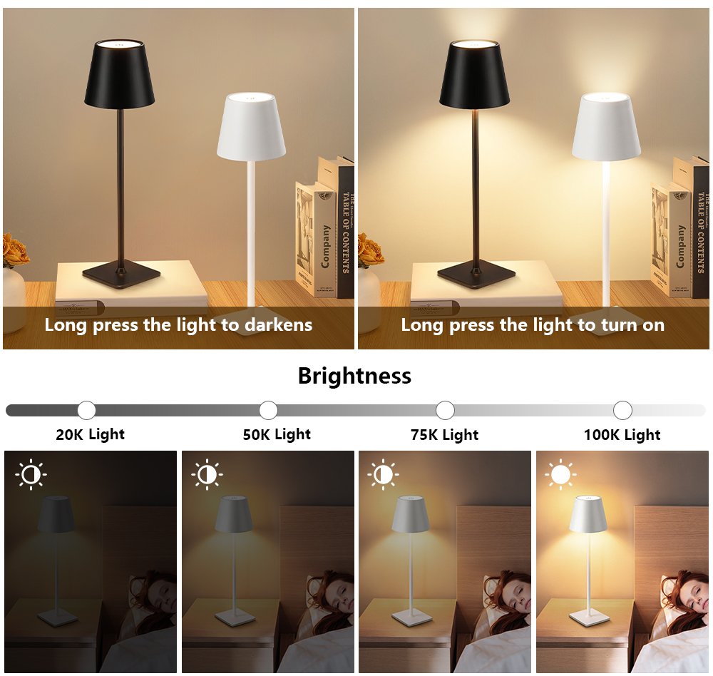LED Rechargeable Desk Light Wi - Room Lighting Bedroom Decor 评论和价格
