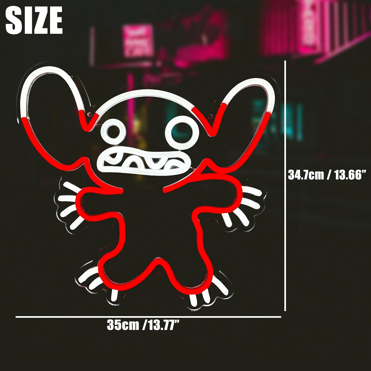 Stitch Neon Sign LED Anime Neo - Decor Lighting Fans 评论和价格
