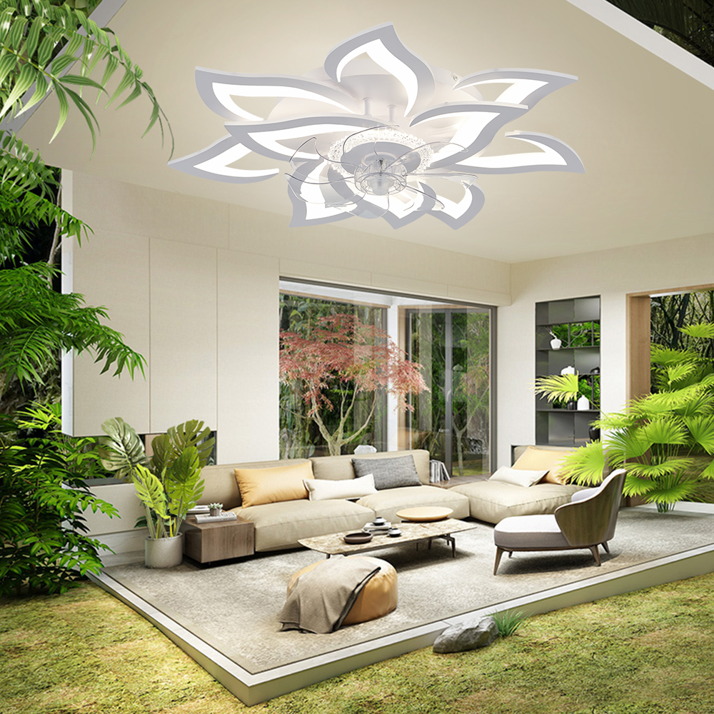 Flower Ceiling Fan with Lighti - Decor Lighting Fans 评论和价格